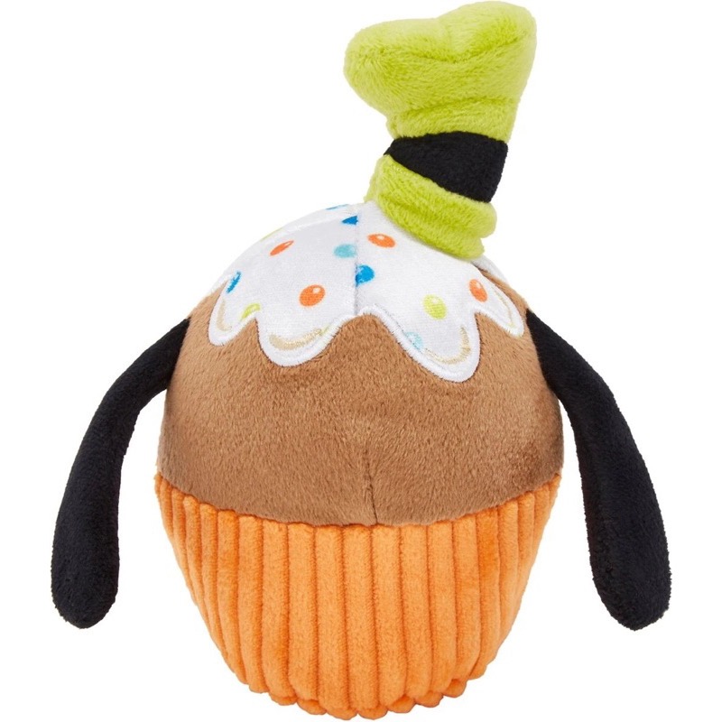 美國 Disney Cupcake Plush Toy 迪士尼高飛/布魯托 杯子蛋糕 寵物啾啾玩具-細節圖2