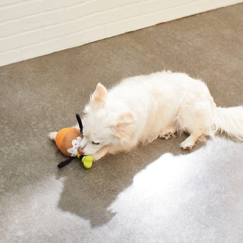 美國 Disney Cupcake Plush Toy 迪士尼高飛/布魯托 杯子蛋糕 寵物啾啾玩具-細節圖3