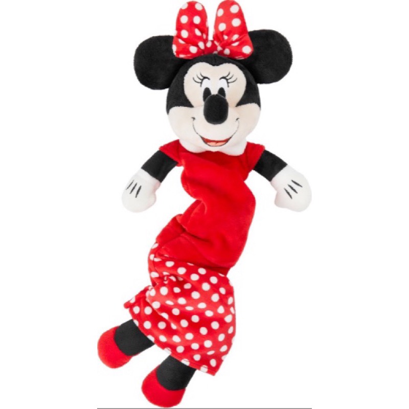 美國 Disney Bungee Plush Toy 迪士尼米妮/黛西 彈力拉繩 寵物響紙/啾啾玩具-細節圖4