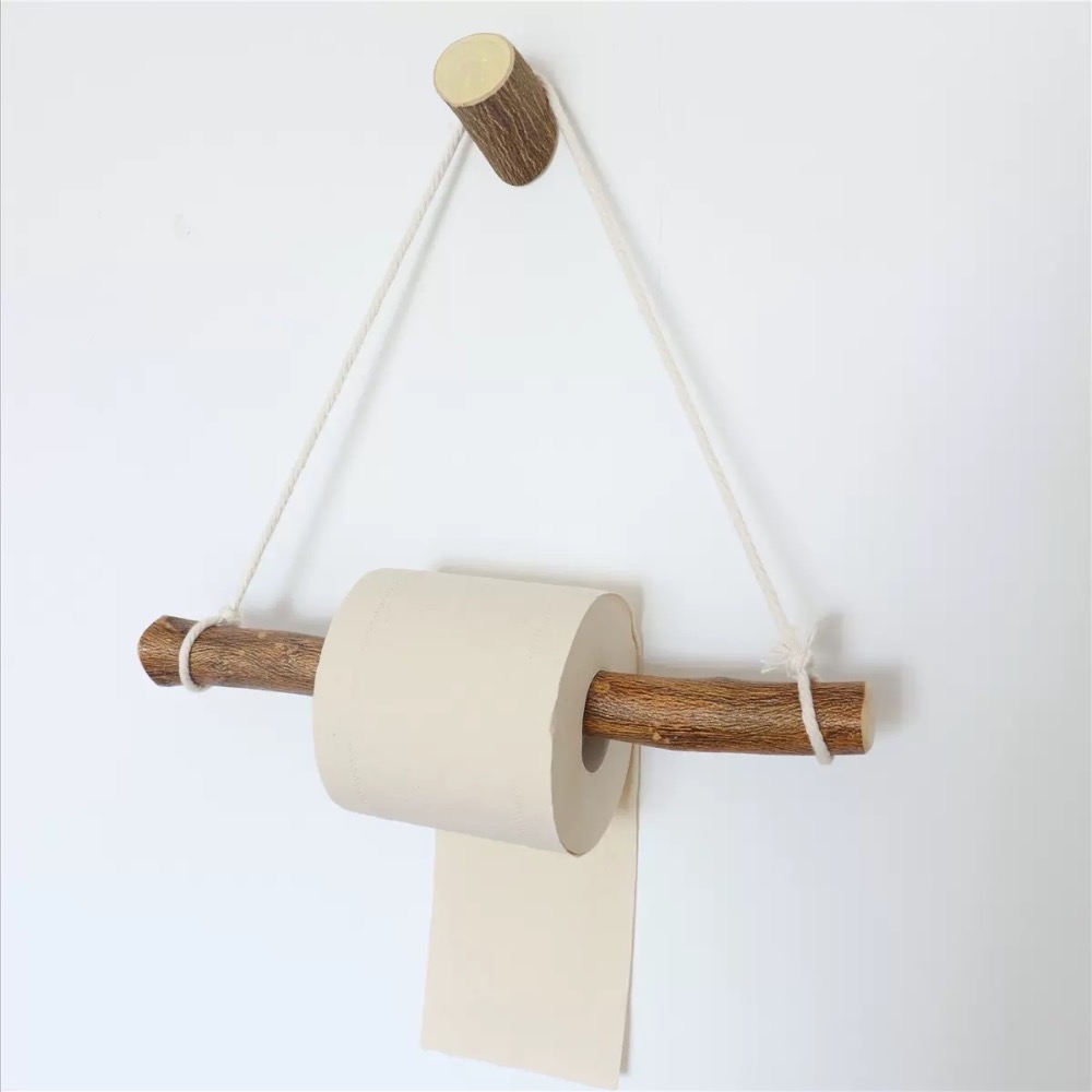 NEW!｜現貨｜防水原木廚房紙巾架【全新】-細節圖2