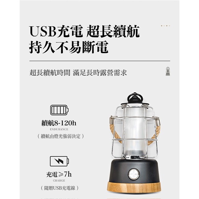 NEW!｜現貨｜『KingCamp』戶外手提麻繩露營燈【全新】-細節圖4