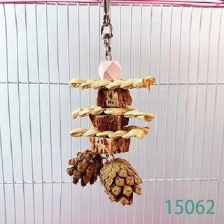 【鸚鵡玩國】 當天寄 天然啃咬玩具 鸚鵡用品 鳥玩具 鸚鵡啃咬串 鸚鵡玩具 虎皮 小鸚 太平洋 玄鳳 小凱克 小和尚等-細節圖2