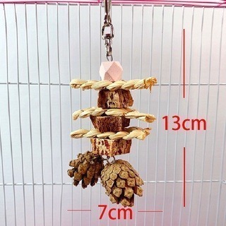 【鸚鵡玩國】 當天寄 天然啃咬玩具 鸚鵡用品 鳥玩具 鸚鵡啃咬串 鸚鵡玩具 虎皮 小鸚 太平洋 玄鳳 小凱克 小和尚等-細節圖3