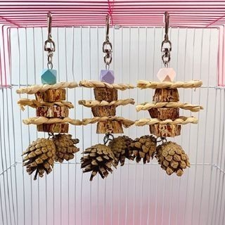 【鸚鵡玩國】 當天寄 天然啃咬玩具 鸚鵡用品 鳥玩具 鸚鵡啃咬串 鸚鵡玩具 虎皮 小鸚 太平洋 玄鳳 小凱克 小和尚等-細節圖4