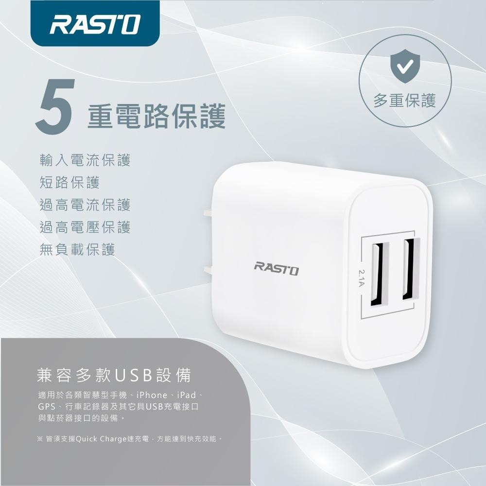 RASTO RB19 雙孔USB快速充電器-細節圖5