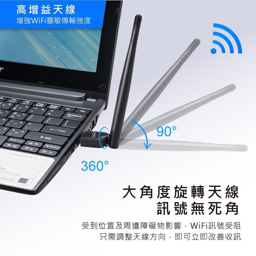 E-books WS3 高效能天線WiFi 網路USB無線網卡-細節圖4