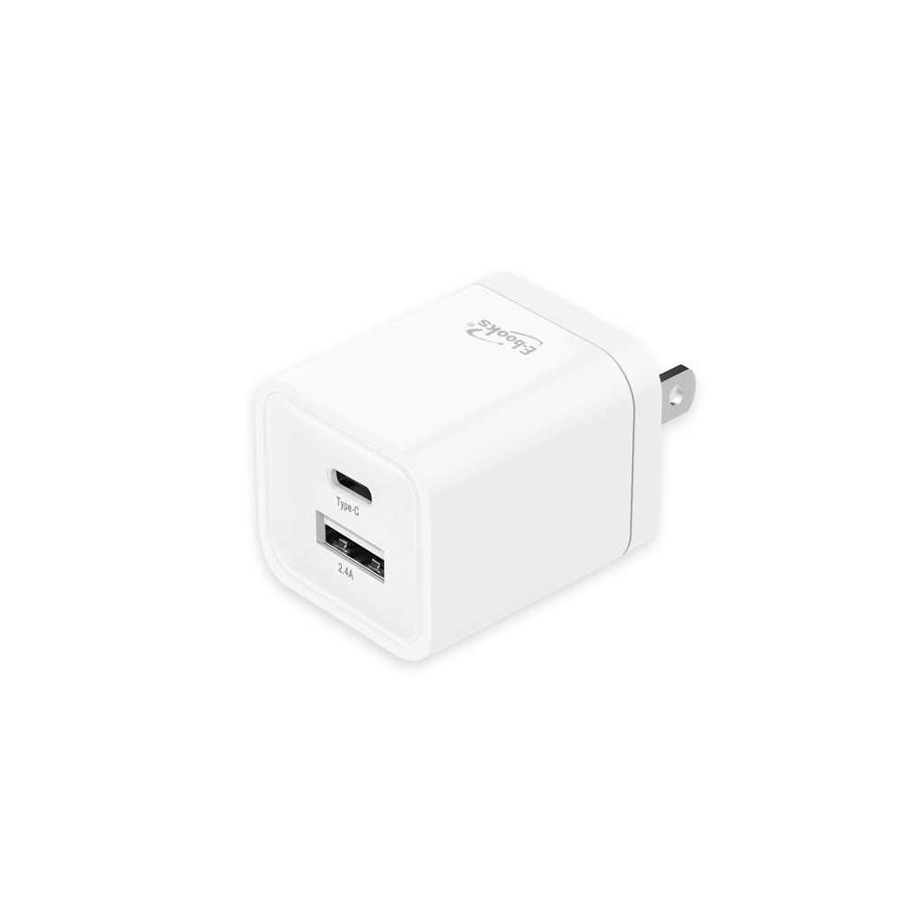 E-books B59 智能 12W Type C+USB 雙孔快速充電器-規格圖8