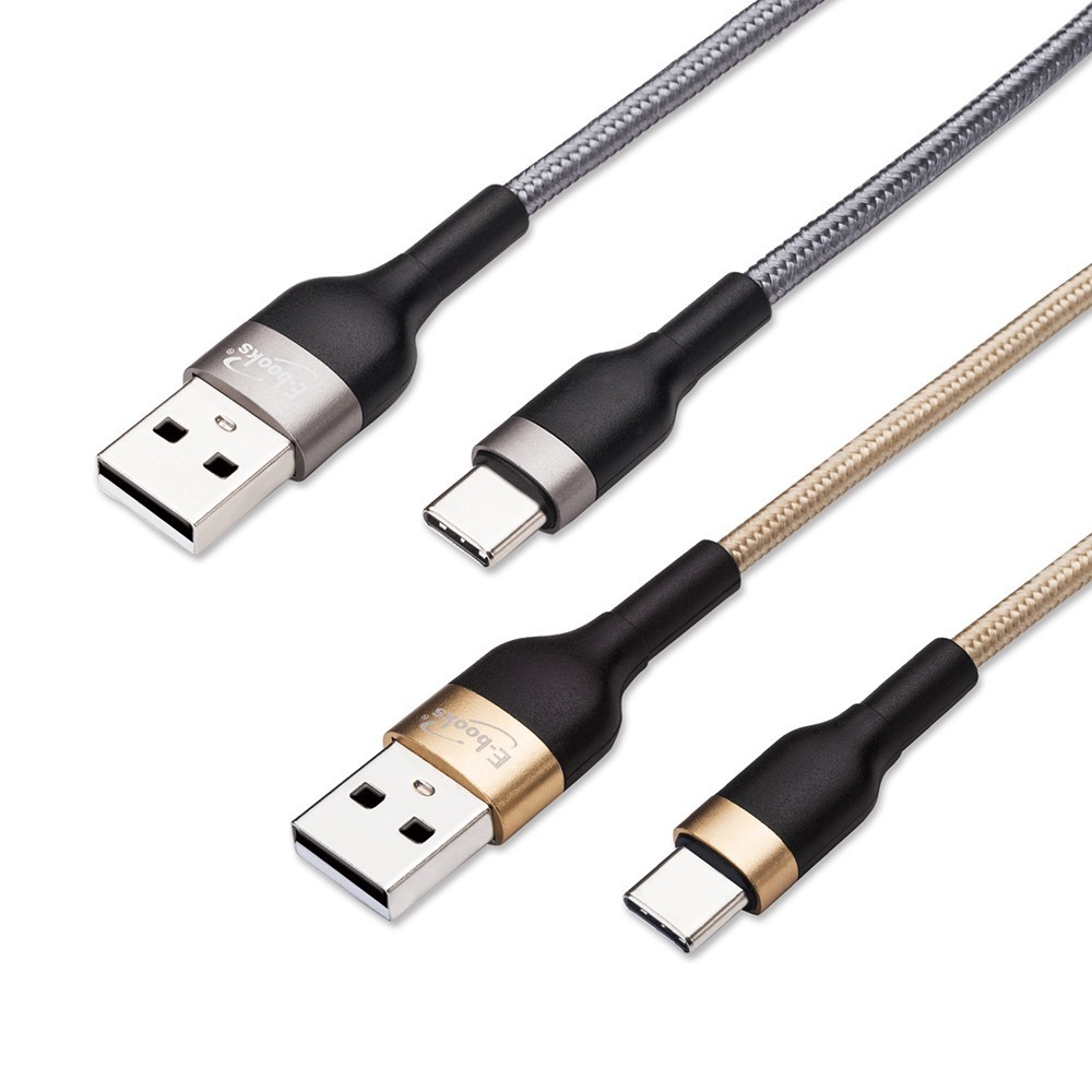 E-books X82 Type C 鋁合金QC 3.0 快充傳輸線1M-細節圖2