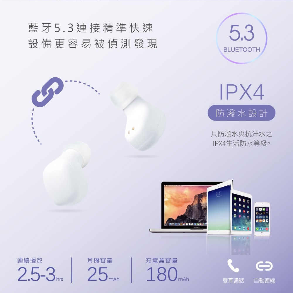 RASTO RS51 小耳洞專用TWS真無線藍牙5.3耳機-細節圖4