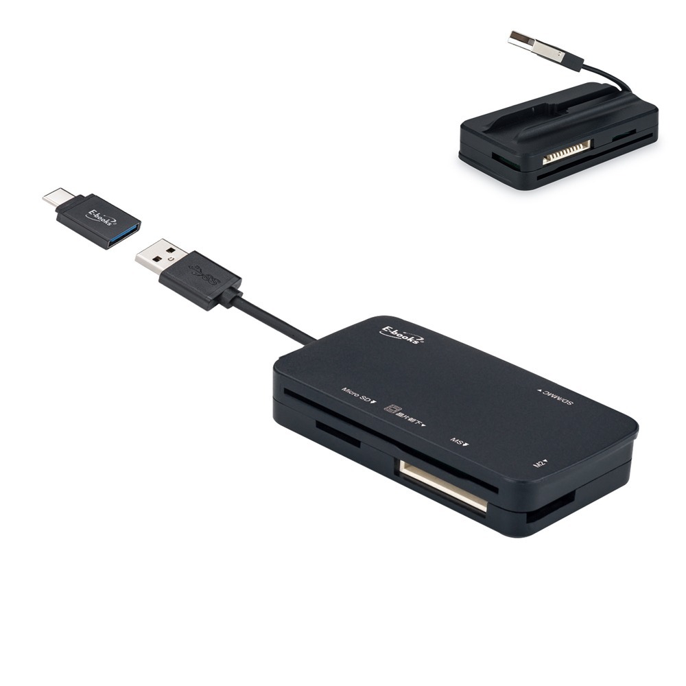 E-books T47 晶片ATM+記憶卡多功能讀卡機-細節圖2