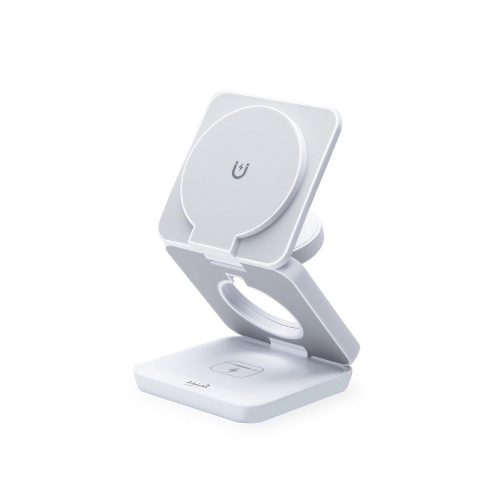 E-books B98 【台灣製造】22W三合一支架摺疊磁吸快充無線充電器-細節圖2