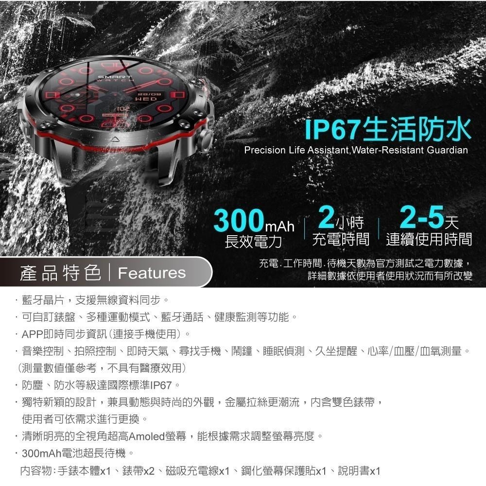 E-books V22 鋅合金Amoled高清全觸控多功能智慧手錶 父親節好禮 禮物推薦 質感好禮-細節圖4