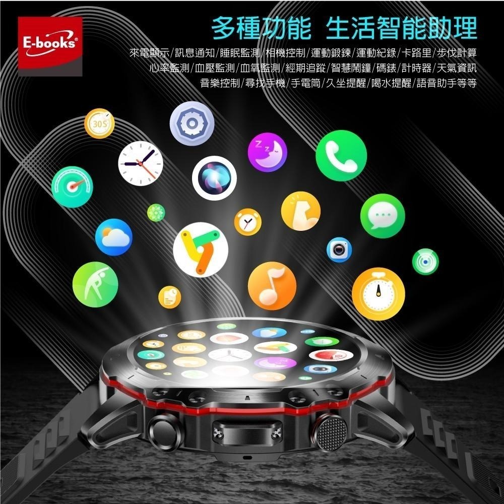 E-books V22 鋅合金Amoled高清全觸控多功能智慧手錶 父親節好禮 禮物推薦 質感好禮-細節圖5