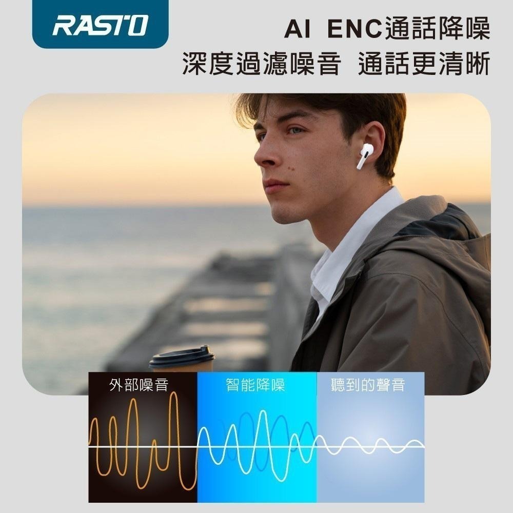 RASTO RS70 AI智能全觸控螢幕ANC+ENC主動降噪藍牙5.4耳機-細節圖7