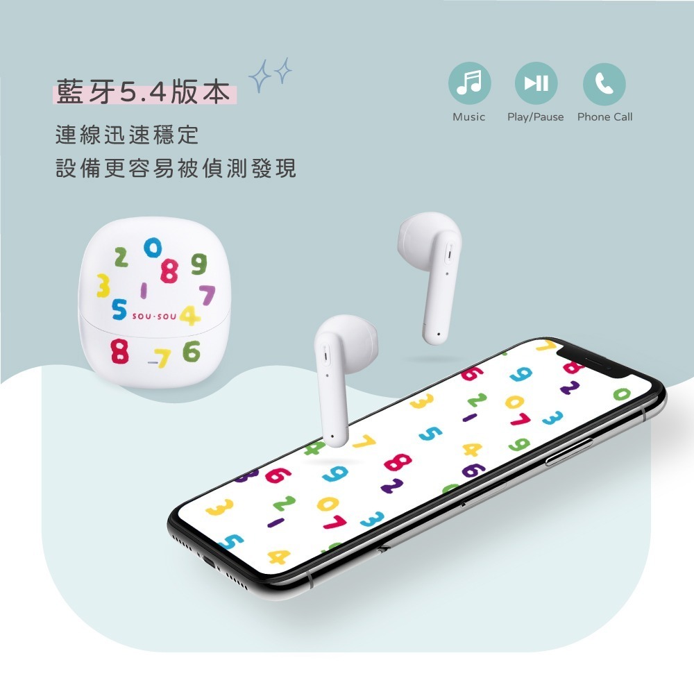 SOU．SOU十數昆 ENC環境降噪藍牙5.4耳機 聖誕禮物 交換禮物-細節圖7