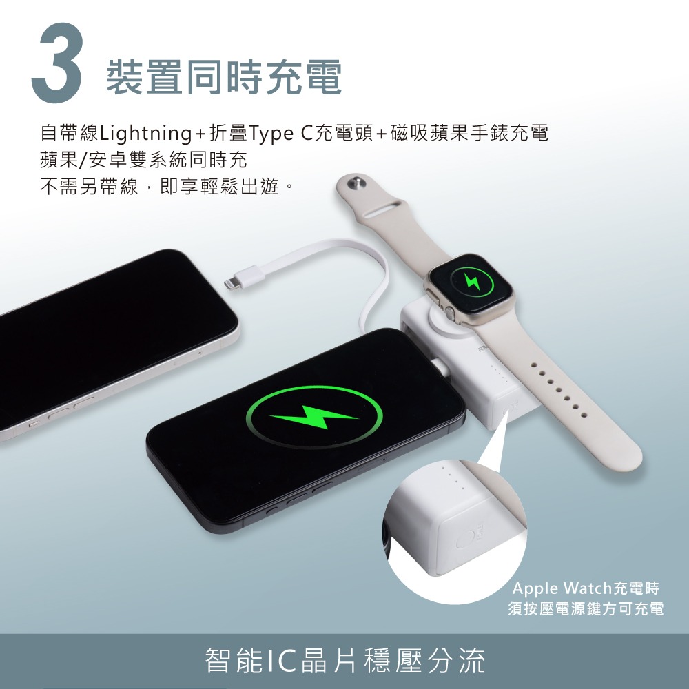 RASTO RB56 【台灣製造】20W快充四合一蘋果手錶雙介面口袋行動電源-細節圖7