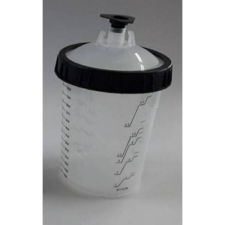 850cc環保漆杯省溶劑  一次性噴槍壺內轉接頭膽杯 拋棄式噴槍壺-細節圖3