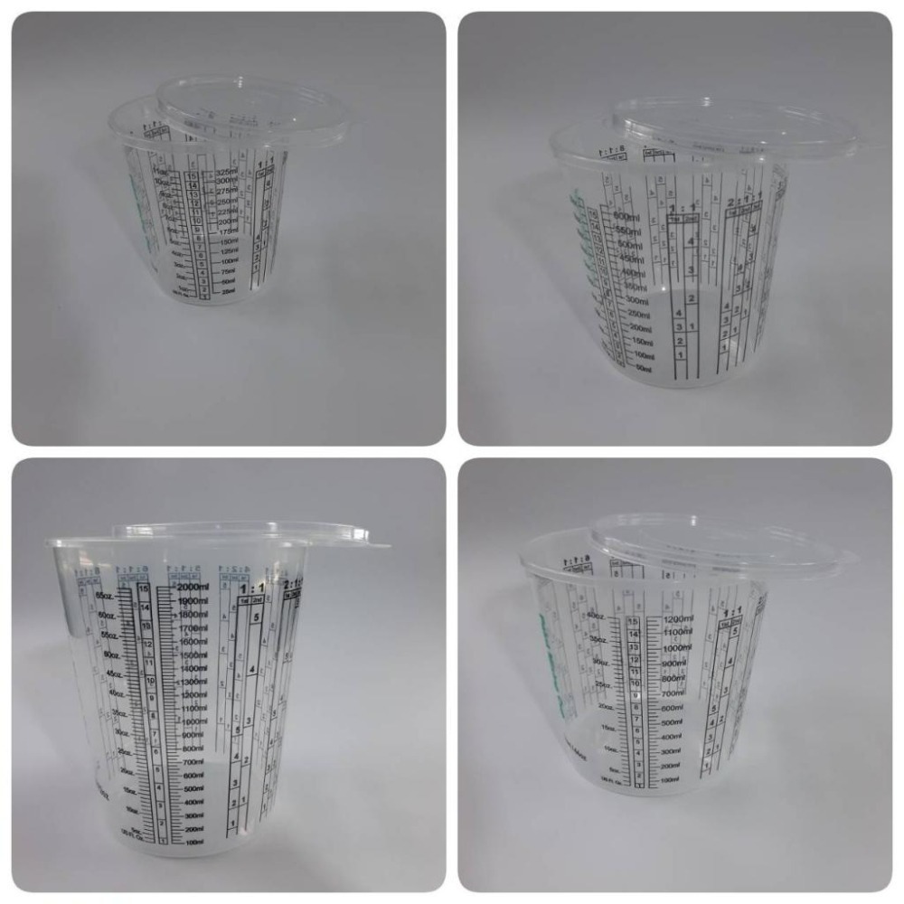 比例調漆杯（含蓋）可重覆使用(25個價)-細節圖2