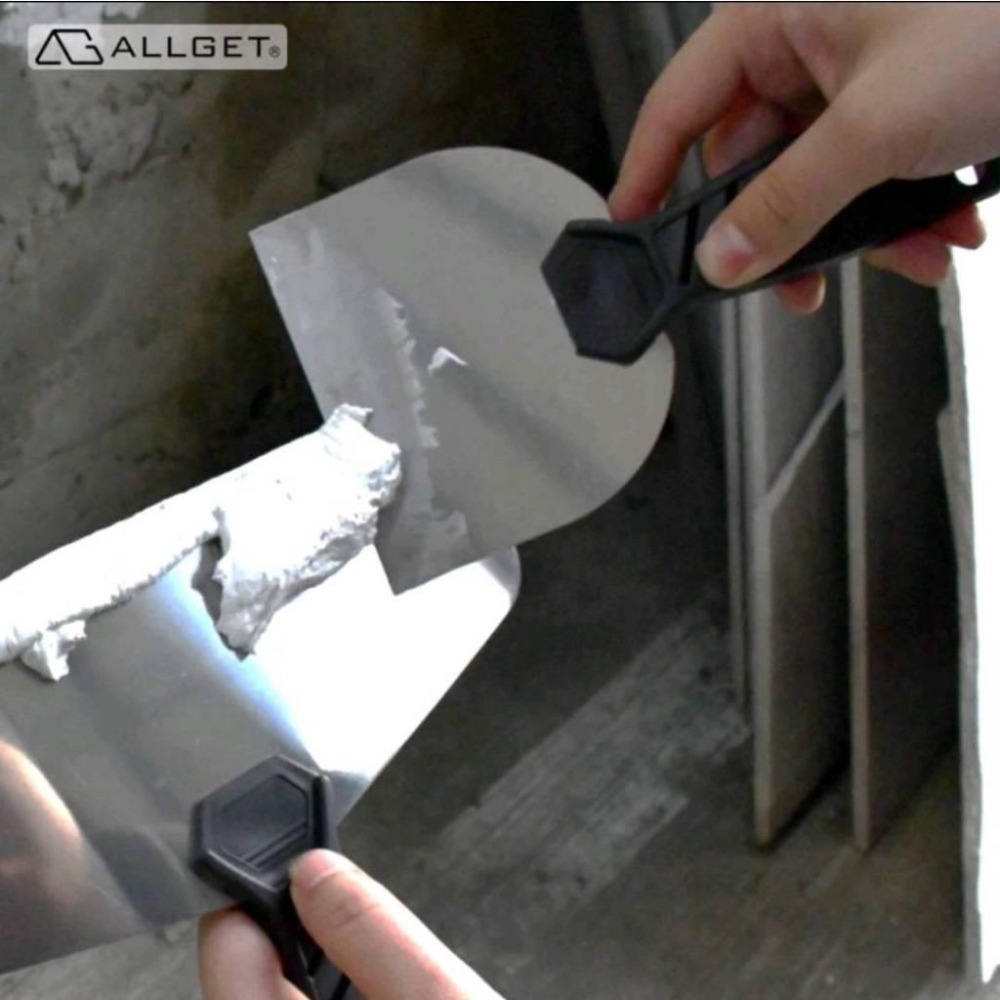 【ALLGET】不鏽鋼刮刀 油漆刮刀 漆刀 批土刀 刮刀 油灰刀 大刮刀 抹刀 白鐵漆刀 油漆刮刀-細節圖2