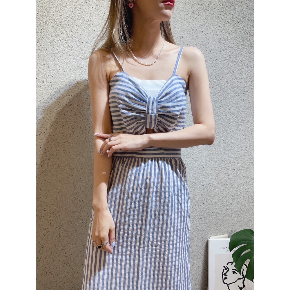 峇里島風情直紋洋裝-細節圖7