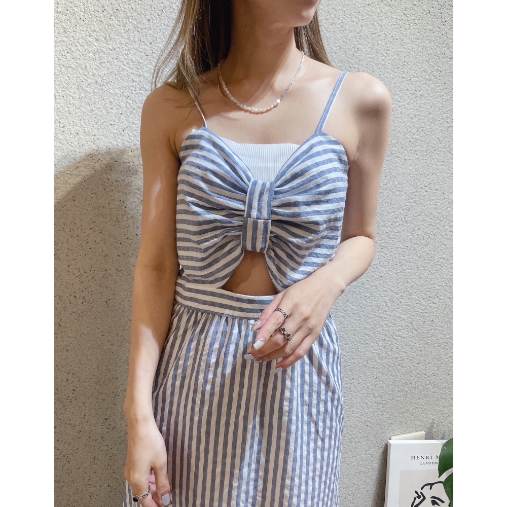 峇里島風情直紋洋裝-細節圖8