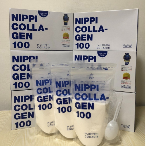 現貨日本進口NIPPI COLLAGEN100膠原蛋白 附湯匙 日本製膠原蛋白 膠原蛋白 NIPPI膠原蛋白