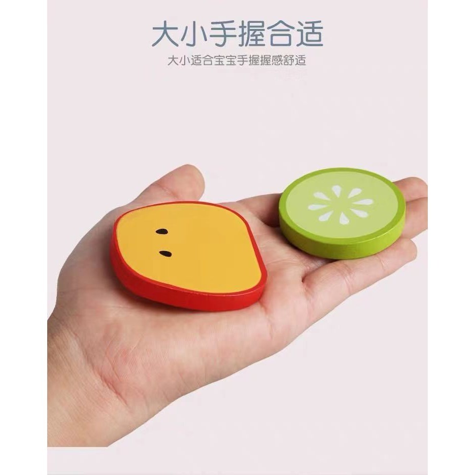 現貨《過家家】木製家家酒 水果蔬菜沙拉 兒童玩具 ♥ 木質 仿真 模型 組合 ♥ 果蔬沙拉 木質 辦家家 切切樂 玩具-細節圖6