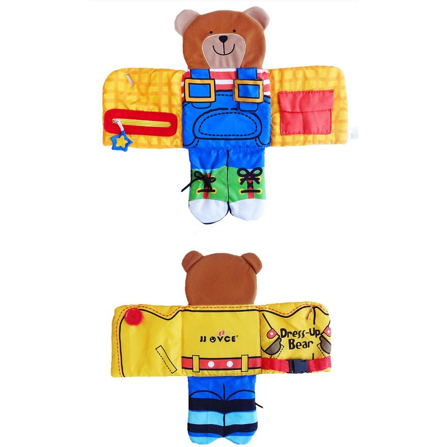 現貨《寶寶布書】小熊穿衣布書 觸摸書 ♥-細節圖5