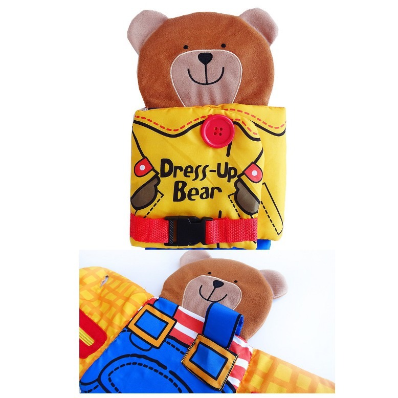 現貨《寶寶布書】小熊穿衣布書 觸摸書 ♥-細節圖6