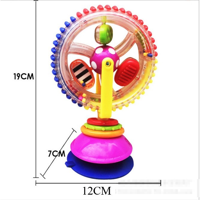 現貨《嬰幼玩具】多彩旋轉摩天輪 吸盤玩具 ♥ 正版Sassy 兒童 經典款 轉轉摩天輪 益智玩具 搖鈴 多功能-細節圖5