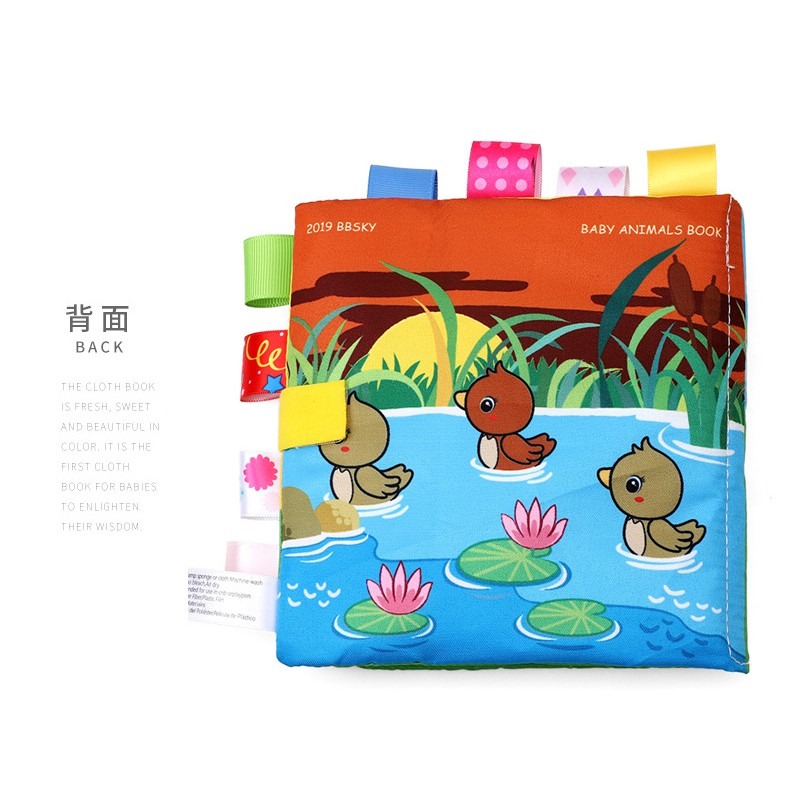 BBK寶寶布書】上帝創造了我 / 動物寶寶 嬰幼兒標籤布書-細節圖8