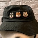 🎄聖誕交換禮物339：（草綠、深藍、米白）柴犬刺繡漁夫帽漁夫帽 水桶帽 bucket hat 柴犬帽 柴控必備-規格圖5