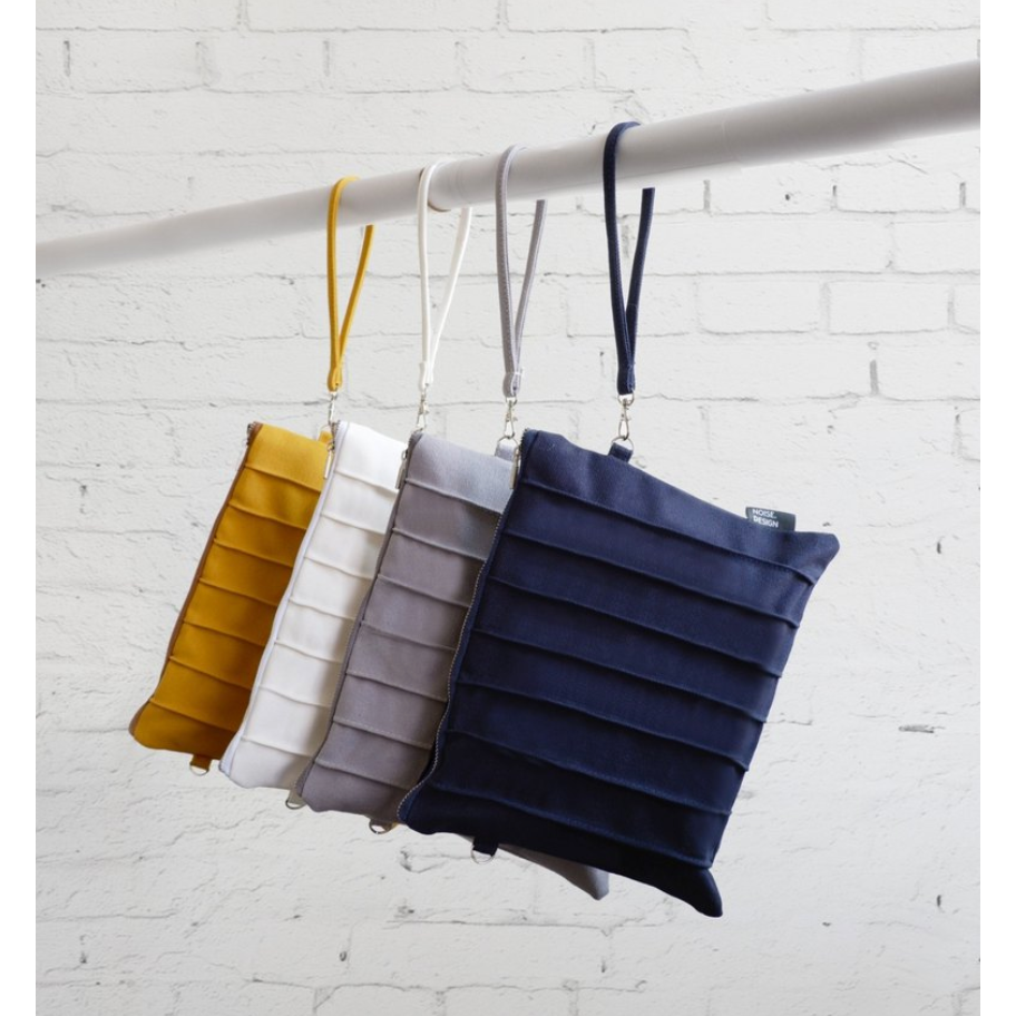 🎄聖誕交換禮物499：（橘色）設計師皺摺手拿包/斜背包-細節圖4