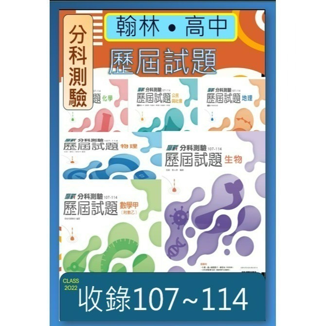 /全新現貨/{115升大學分科測驗}翰林分科測驗大彙集  贏戰關鍵60天/新大滿貫系列/分科歷屆試題/分科3800-細節圖2