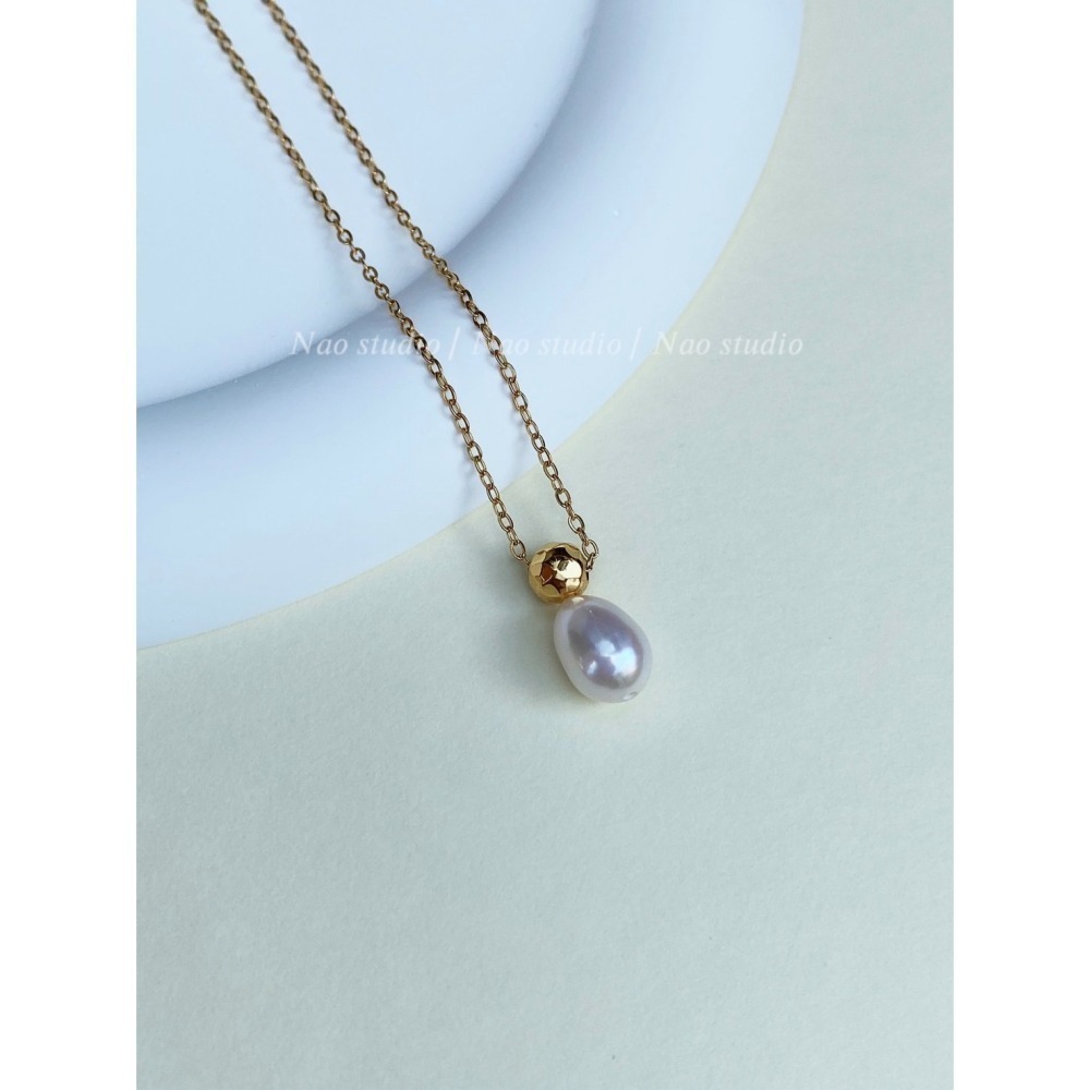 香水瓶淡水珍珠項鍊-細節圖2