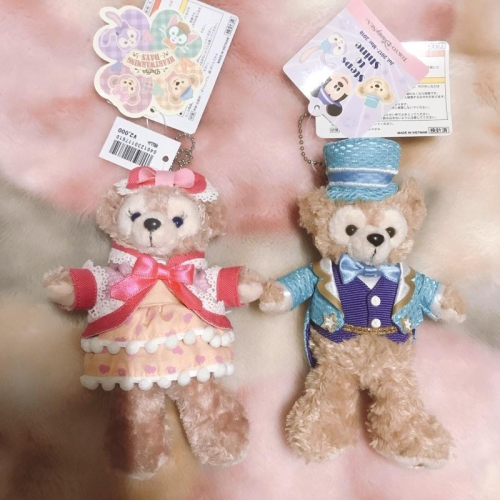 日版正版現貨 東京迪士尼海洋樂園限定 達菲熊+雪莉玫 玩偶吊飾 達菲家族 Tokyo Disney Sea 娃娃/布偶