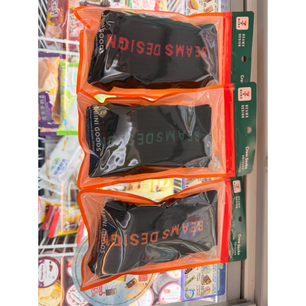 711 BEAMS襪子-規格圖1