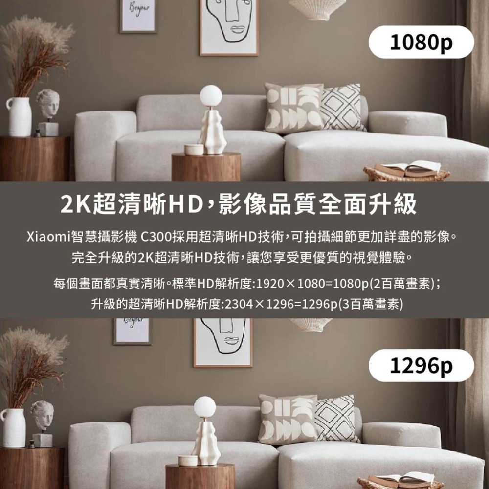 ◤台灣小米公司貨◥ 小米 智能攝影機 雲台版2K PRO 攝像機 小白 監視器 錄像機 智能攝像 雲台 2K 米家-細節圖2