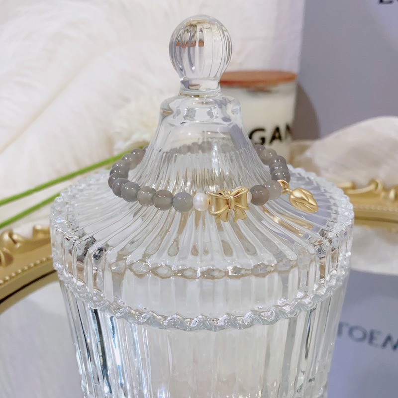 新品 灰瑪瑙、立體法式🎀蝴蝶結、沙金消光工藝、蓮花、霧灰色、灰瑪瑙-細節圖7