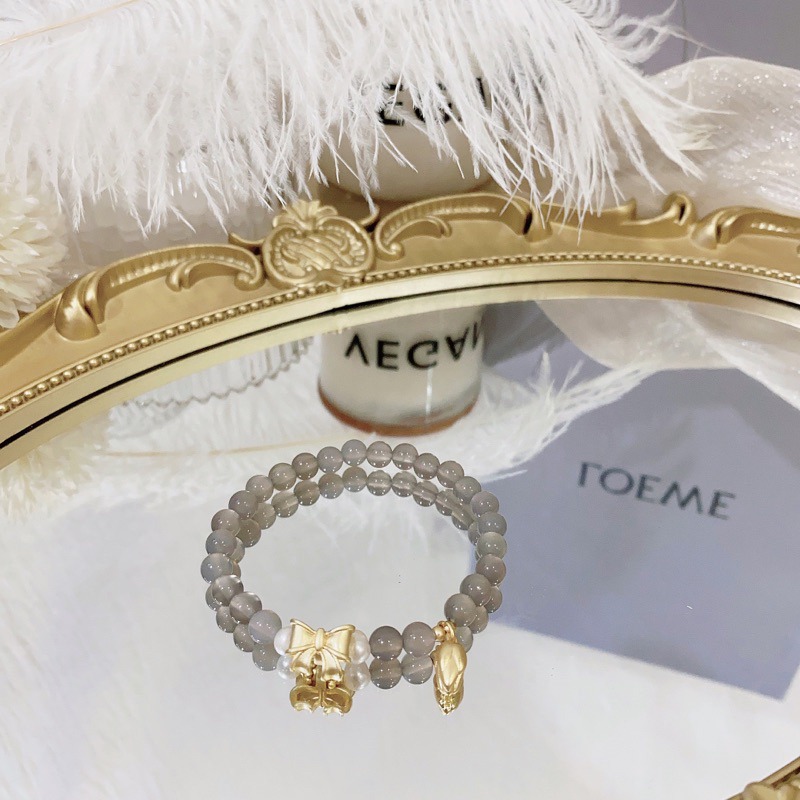 新品 灰瑪瑙、立體法式🎀蝴蝶結、沙金消光工藝、蓮花、霧灰色、灰瑪瑙-細節圖8