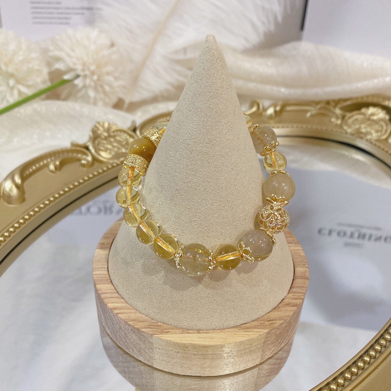 黃水晶💛5A級金髮晶、六字箴言 金屬配件、招財必備、水晶手鍊、提升運氣、招財色水晶、顯白手鏈-細節圖6