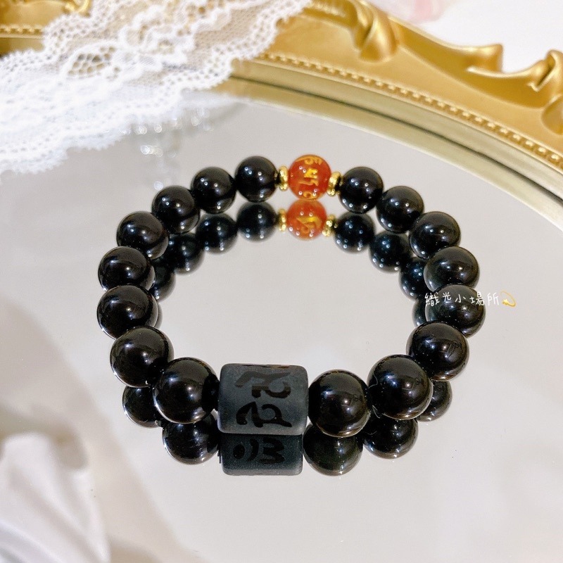 💕黑曜石、彩虹眼、六字箴言手鍊🔥親自過爐 加持-細節圖4