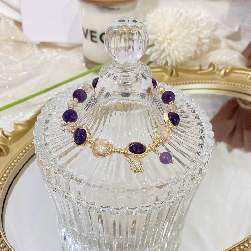 好風水 常客、紫水晶🔮貴人、啟發靈感、智慧、洞察力、好人緣、天賜的禮物、水晶手鍊、提升能量手鏈-細節圖4