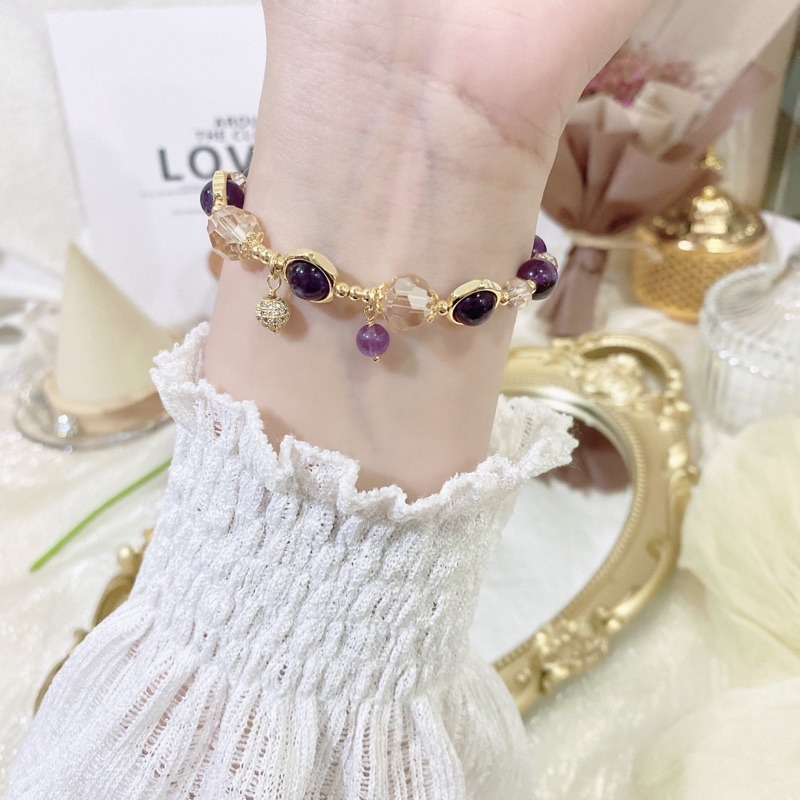 好風水 常客、紫水晶🔮貴人、啟發靈感、智慧、洞察力、好人緣、天賜的禮物、水晶手鍊、提升能量手鏈-細節圖6