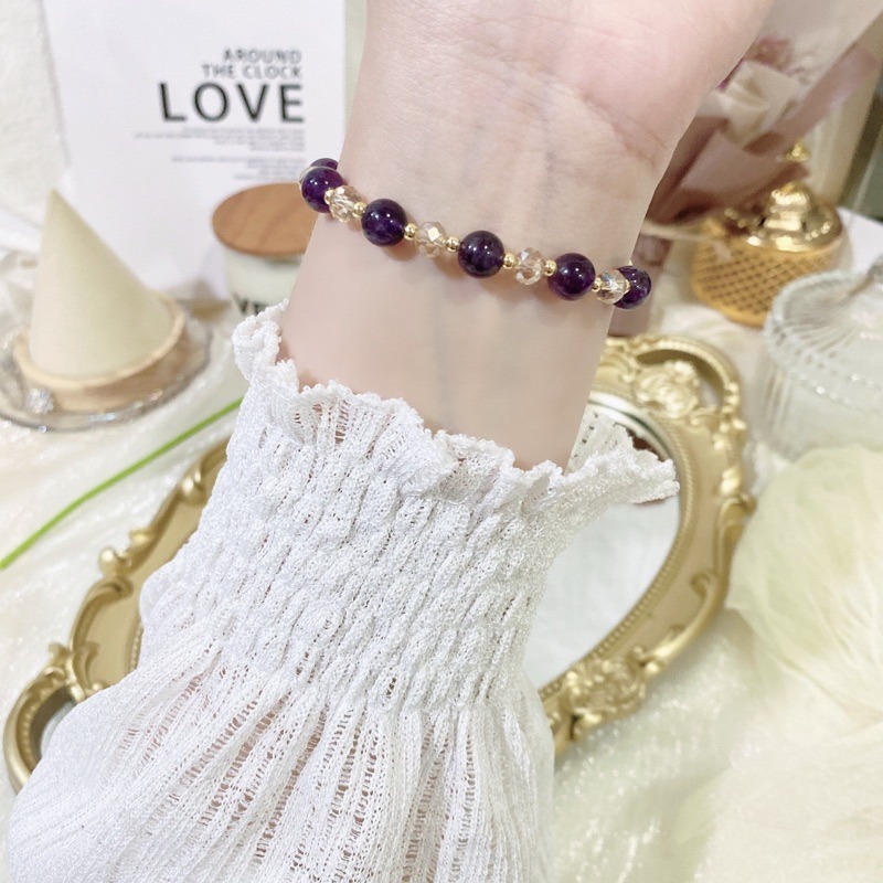 好風水 常客、紫水晶🔮貴人、啟發靈感、智慧、洞察力、好人緣、天賜的禮物、水晶手鍊、提升能量手鏈-細節圖7