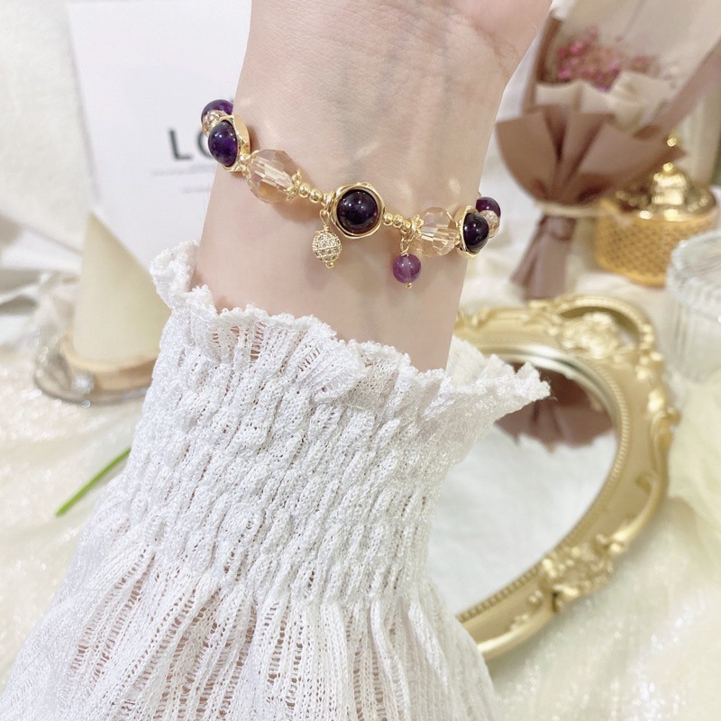 好風水 常客、紫水晶🔮貴人、啟發靈感、智慧、洞察力、好人緣、天賜的禮物、水晶手鍊、提升能量手鏈-細節圖8