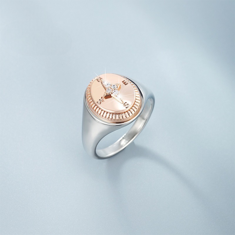 個性幾何鑲鋯霸氣戒指男歐美時尚復古精緻男士氣質指環-細節圖7