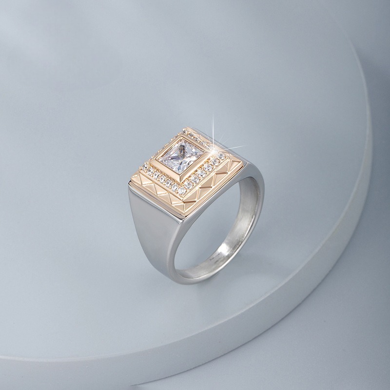 個性幾何鑲鋯霸氣戒指男歐美時尚復古精緻男士氣質指環-規格圖9