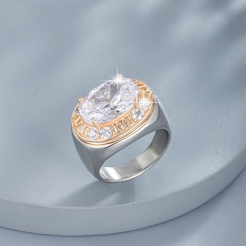 個性幾何鑲鋯霸氣戒指男歐美時尚復古精緻男士氣質指環-規格圖9