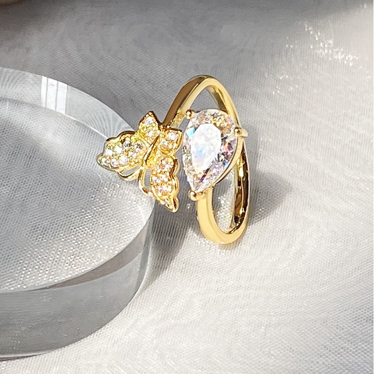 歐美復古ins冷淡風開口戒指女日韓簡約個性戒指網紅尾戒-細節圖3